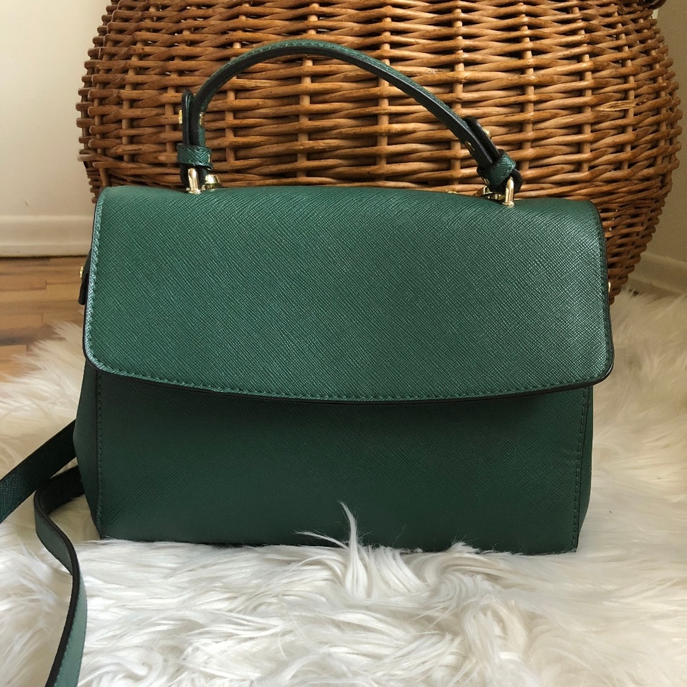 Brandless Green Cross Body Purse